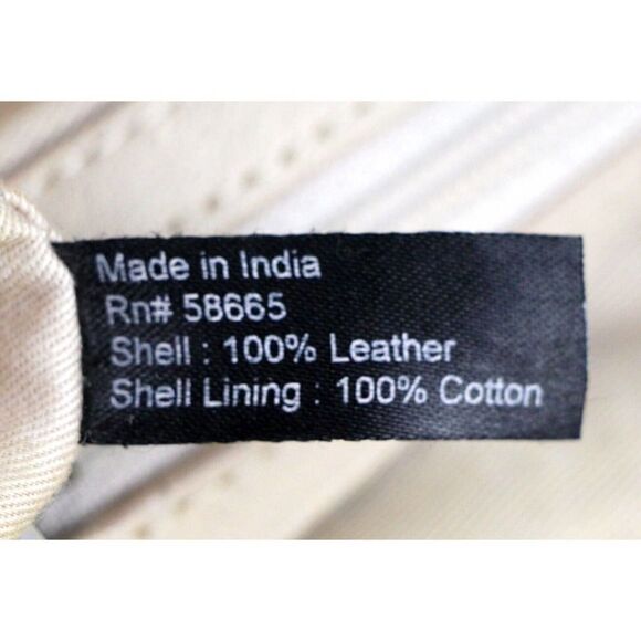 Large HALOGEN BEIGE GENUINE LEATHER HOBO HANDBAG SATCHEL TOTE PURSE - Picture 11 of 15